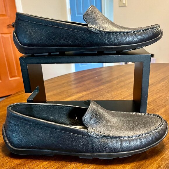 Tommy Bahama Orion Full-Leather Venetian Slip-On Loafers in Black Size 11.5 main image 6